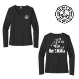 Batt 5 Mafia - WOMEN'S Dri Fit LS V-NECK